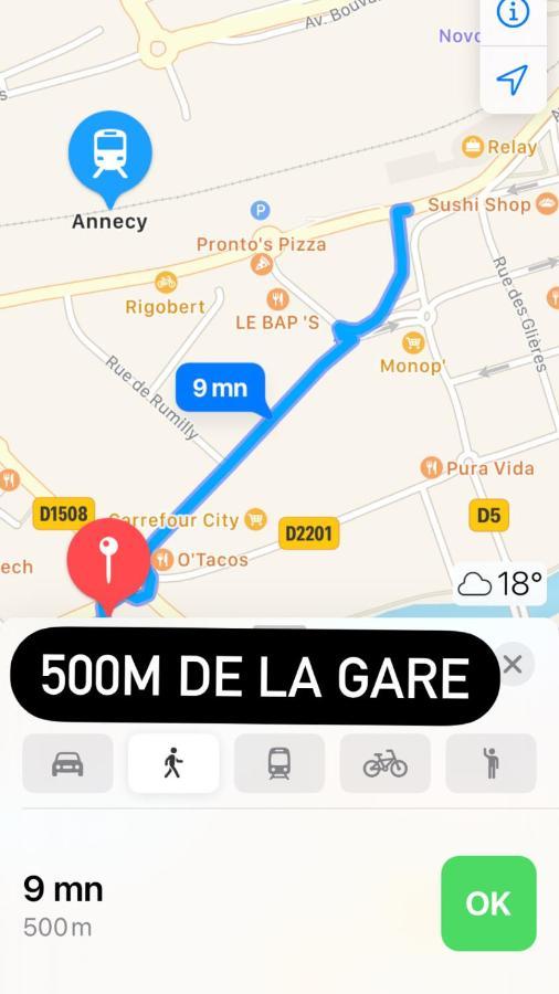 Superbe T2 A Deux Pas De La Gare Avec Parking! Apartment Annecy Exterior foto